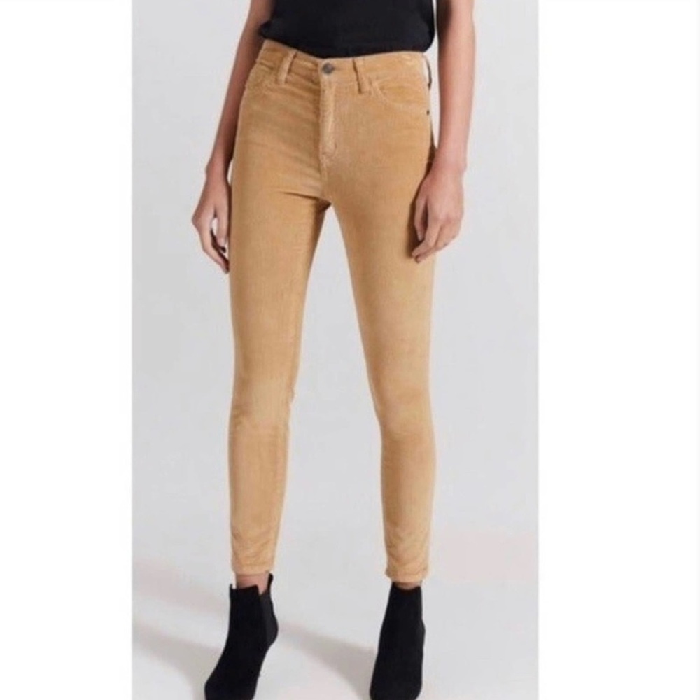 Current/Elliott The Skinny CASHEW Tan Corduroy Pants Size 29